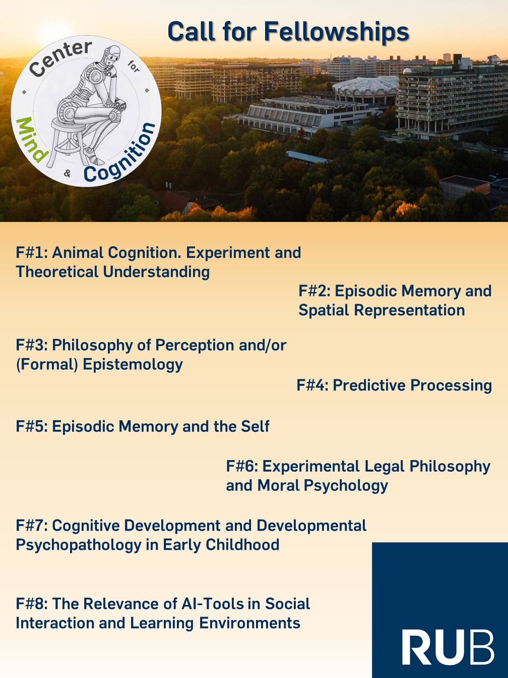 Call for Fellowships:   Winter Term 2019-2020 & Summer Term 2020