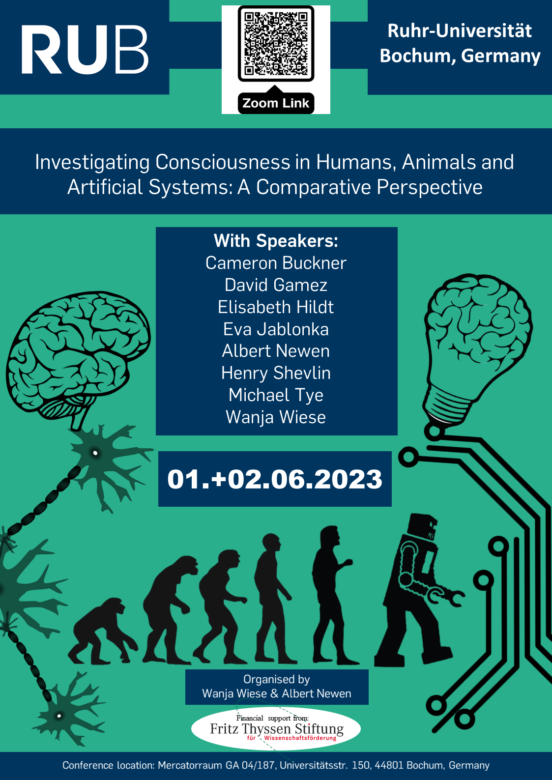 CFR: Workshop “Investigating consciousness in animals and artificial systems: A comparative perspective” (June 2023)