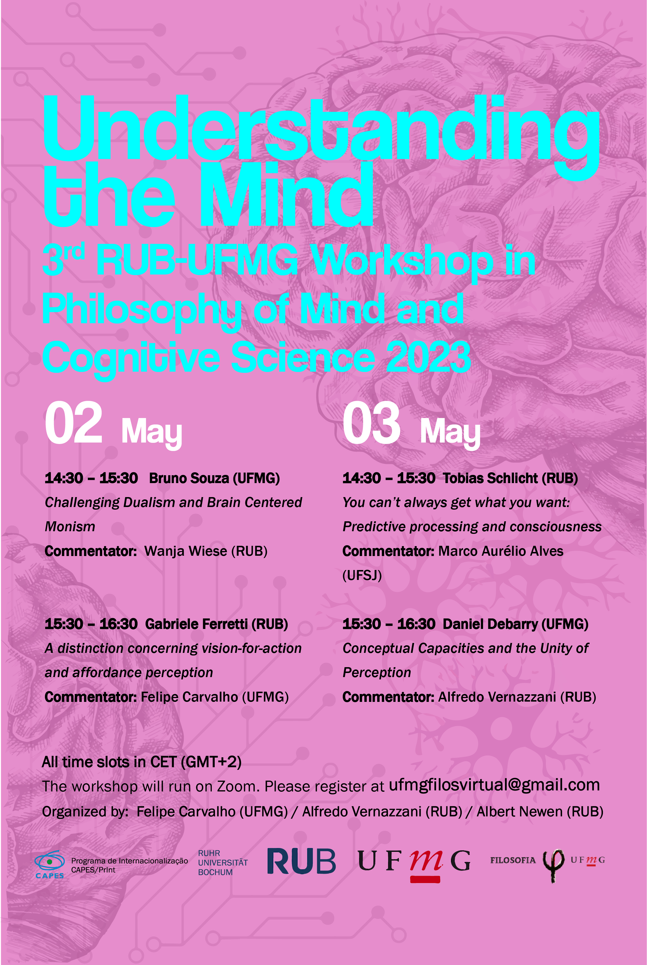 Understanding the Mind: 3rd RUB-UFMG Workshop in Philosophy of Mind and of Cognitive Science