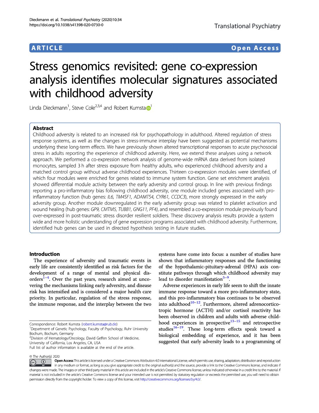 Stress-genomics-pdf